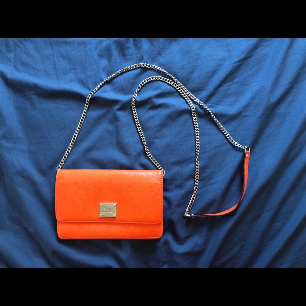 Lauren Ralph Lauren Orange WOC Crossbody Wallet